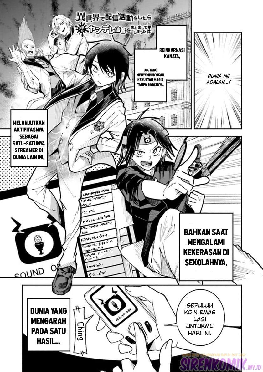 Isekai de Haishin Katsudou wo Shitara Tairyou no Yandere Shinja wo Umidashite Shimatta Ken - Chapter 2 2 Isekai de Haishin Katsudou wo Shitara Tairyou no Yandere Shinja wo Umidashite Shimatta Ken - Chapter 2 2
