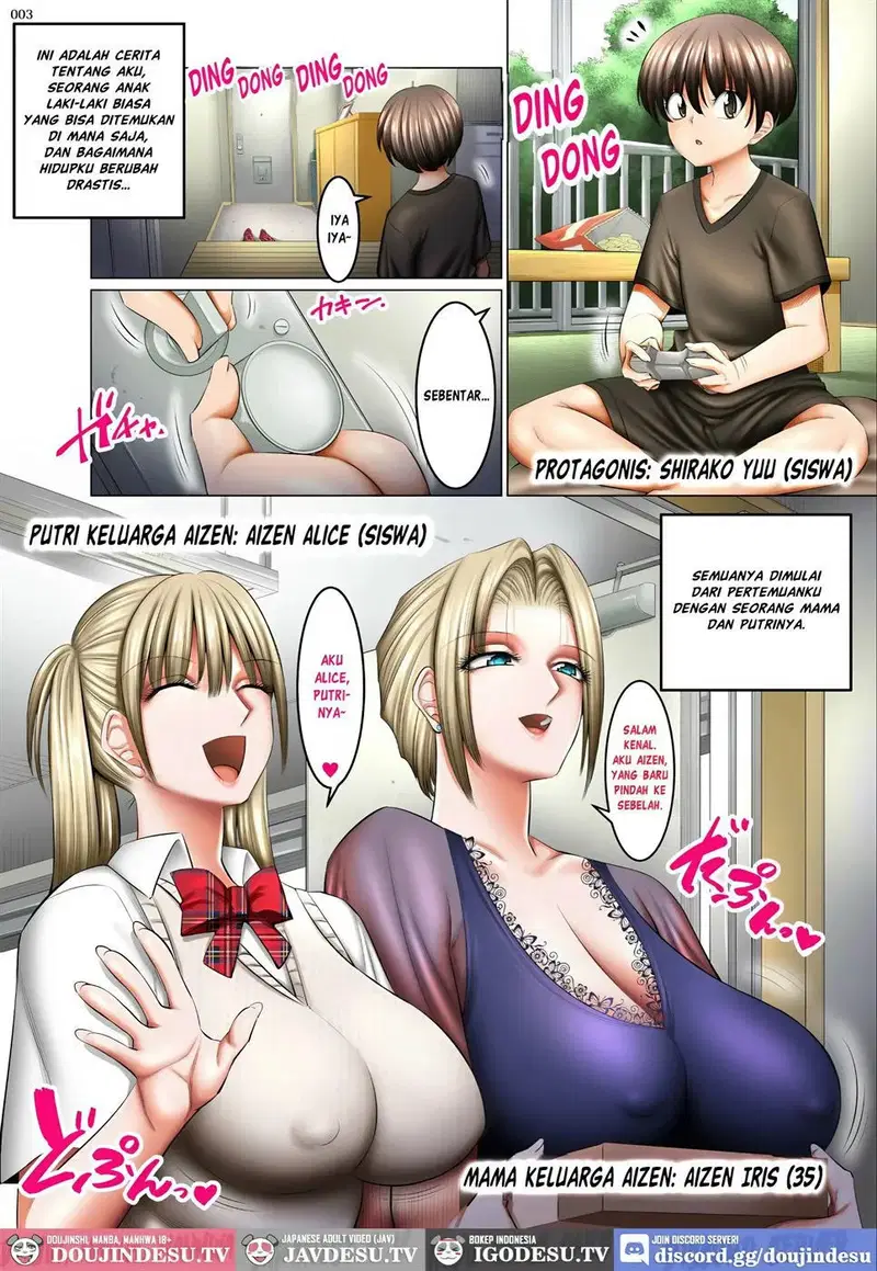 Otonari-san wa Inran Kinpatsu Succubus Oyako - Chapter 1 2