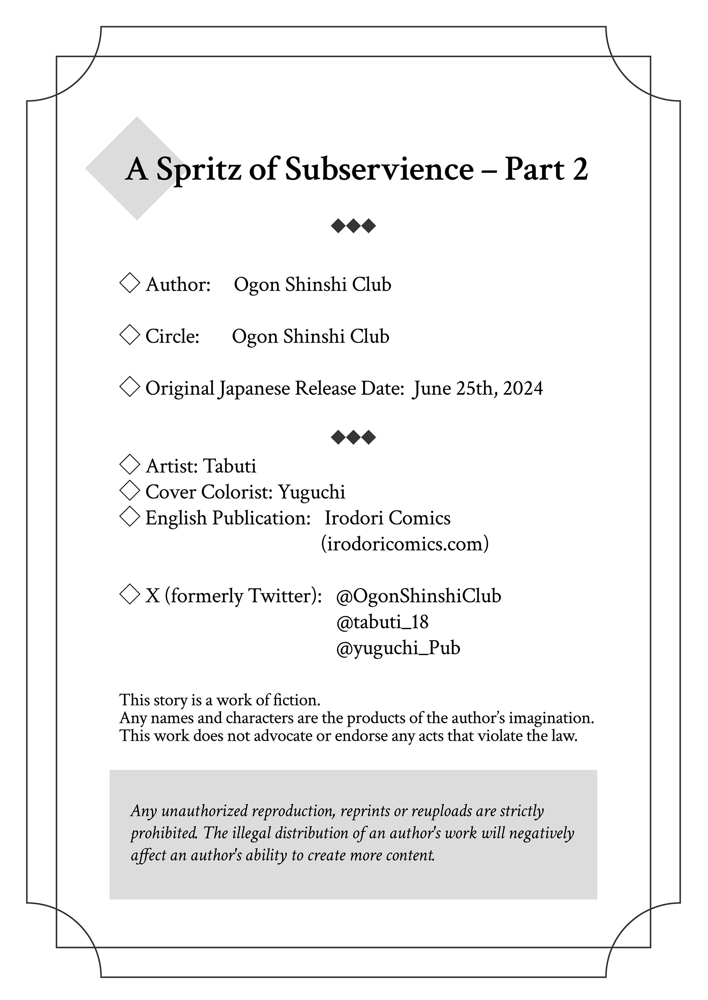 A Spritz of Subservience - Chapter 2 48 A Spritz of Subservience - Chapter 2 48